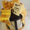 Blaque & Whyte Striped Fondant Gift Box Cake